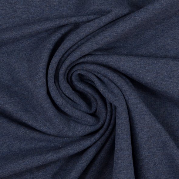 French Terry Stoff, meliert - Maike Melange von Swafing 001597-jeansblau: 1,0m