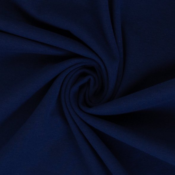 Baumwoll-Bündchen Stoff Heike, uni - Schlauchware von Swafing - Saisonale Farben FS26 000596-marine: 1,0m
