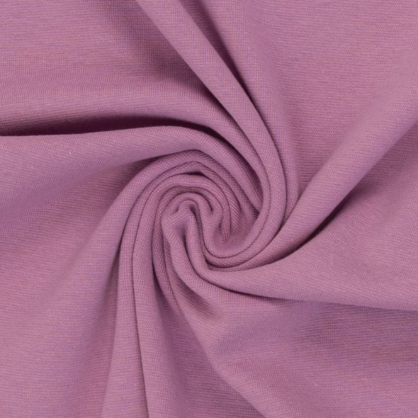 Baumwoll-Bündchen Stoff Heike, uni - Schlauchware von Swafing - Saisonale Farben HW25/26 000641-rosa/flieder: 1,0m