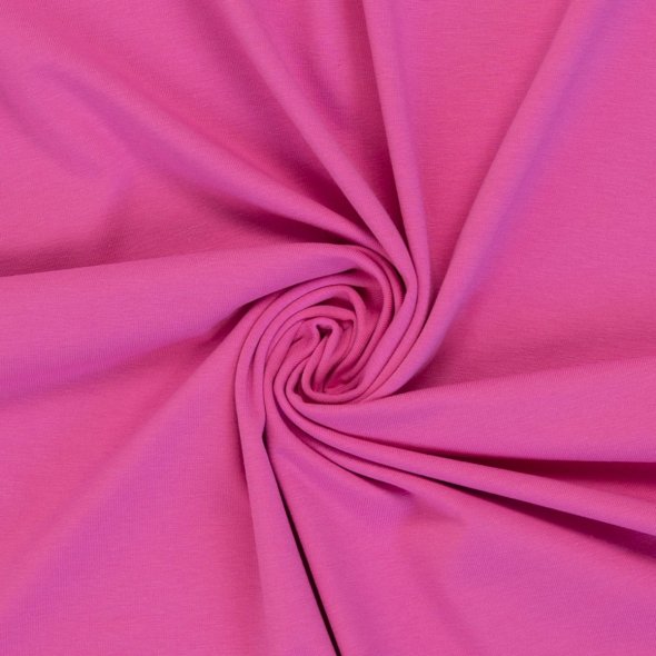 Baumwoll Jersey Stoff, uni - Vanessa von Swafing - Saisonale Farben FS26 000933-pink: 1,0m