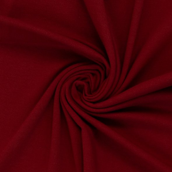 French Terry, uni - Maike von Swafing - Saisonale Farben HW25/26 000338-burgundy: 1,0m