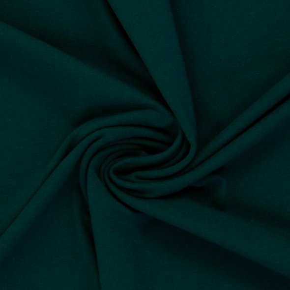 French Terry, uni - Maike von Swafing - Saisonale Farben HW25/26 000748-grün/petrol: 1,0m
