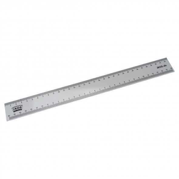 JKOS Aluminium Lineal (klein / 32 cm / 16+16 cm Skallierung)