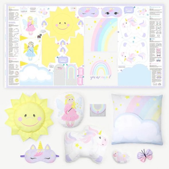 Kullaloo Cut & Sew Panel "MAGIC WORLD" (80 x 155 cm)