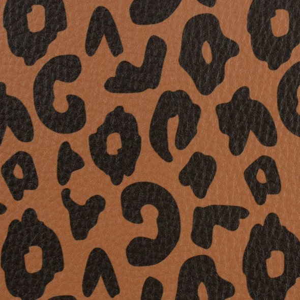 Kunstleder Happy Leo by Cherry Picking (0,6 x 1,4 m) 315299-braun/schwarz