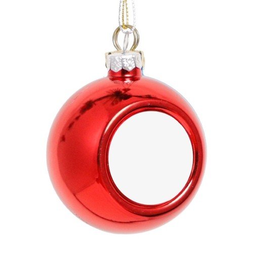 Weihnachtskugel zum Sublimieren (verschiedene Farben) Red