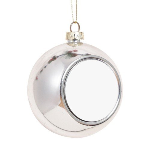 Weihnachtskugel zum Sublimieren (verschiedene Farben) Silver