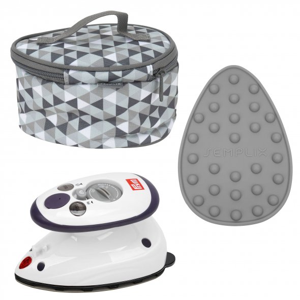 Semplix Mini-Dampfbügeleisen-Set Diamond gray/grau