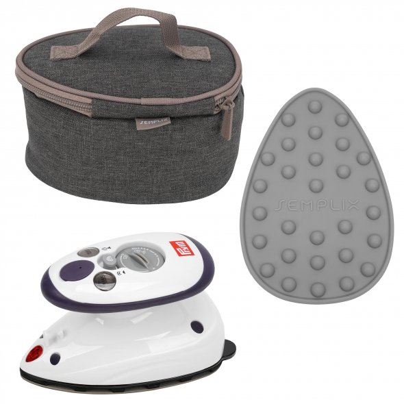 Semplix Mini-Dampfbügeleisen Bundle anthrazti/grau