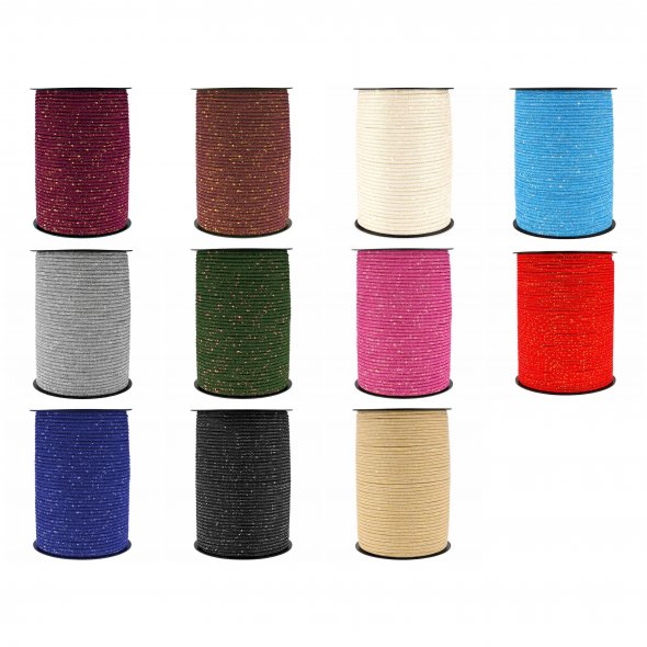 Stafil Taschenhäkelgarn Thai Cord Glitter (Ø 3 mm / 200 m / verschiedene Farben)