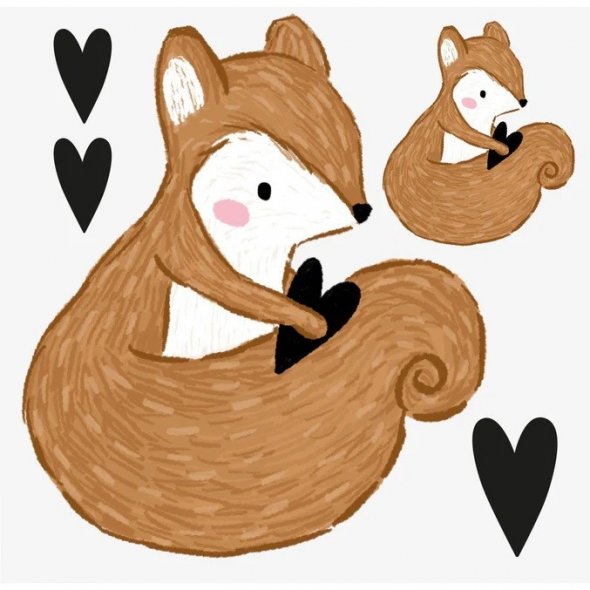 Paul und Clara Bügelbilder Eichhörnchen