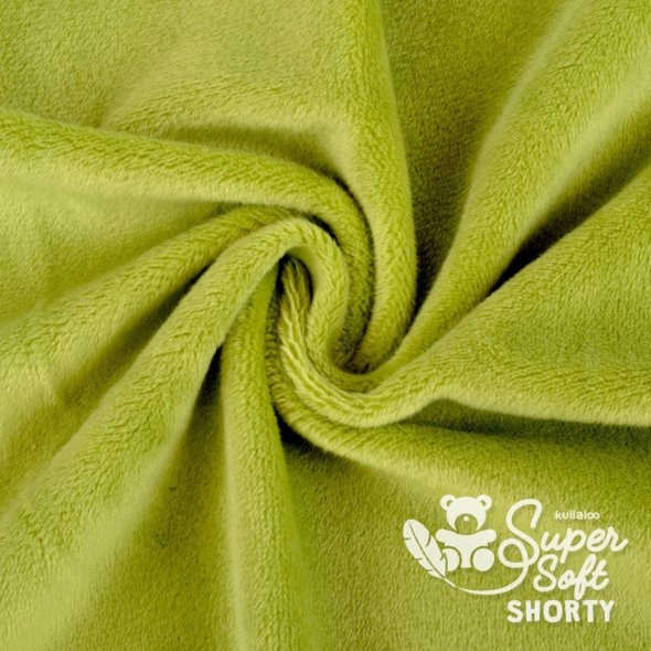 Kullaloo Plüsch SHORTY (Meterware / 1,5 mm Florhöhe / Supersoft / Stoff) 62241 - moosgrün: 1,0m