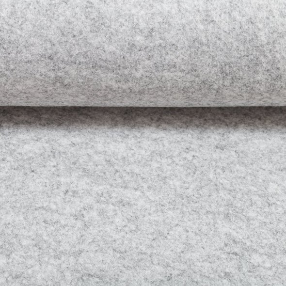 Polyesterfilz Bastian by Swafing (1000 x 1000 x 3 mm) 001181-silbergrau meliert