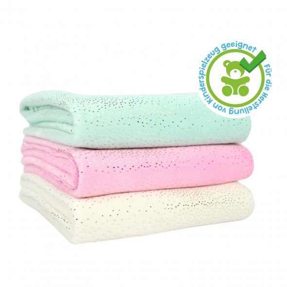 Kullaloo Plüsch SPARKLE (Meterware / 2 mm Florlänge / SuperSoft / Stoff): 1,0m