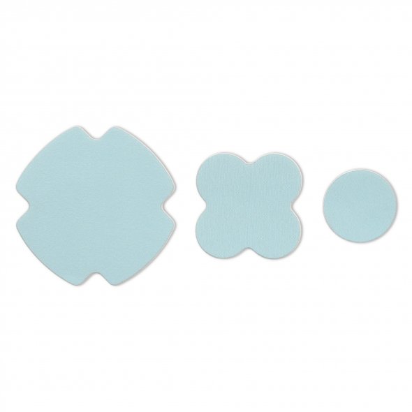 Prym Rub-On Patch STRETCH (3 Stück / verschiedene Farben) hellblau