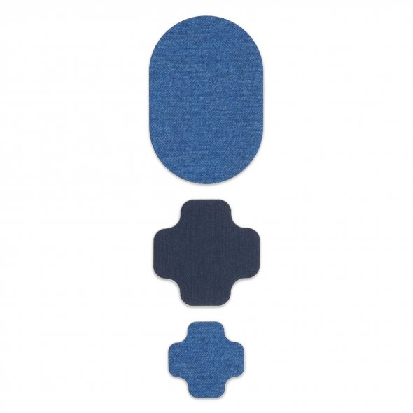 Prym Rub-On Patch STRETCHDESIGN (3 Stück / verschiedene Motive) Jeans