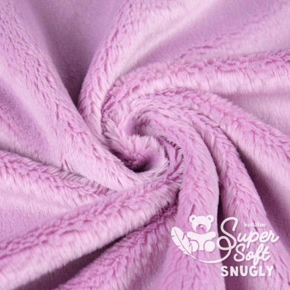 Kullaloo Plüsch SNUGLY (Meterware / 5 mm Florhöhe / Supersoft / Stoff) 62355 - mauve: 1,0m