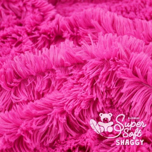 Kullaloo Zottelplüsch SHAGGY (Meterware / 20 mm Florlänge / SuperSoft / Stoff) 62381 - pink: 1,0m