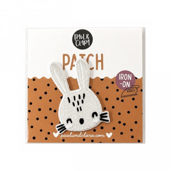 Paul und Clara Iron-On Patch Hase zum Aufbügeln