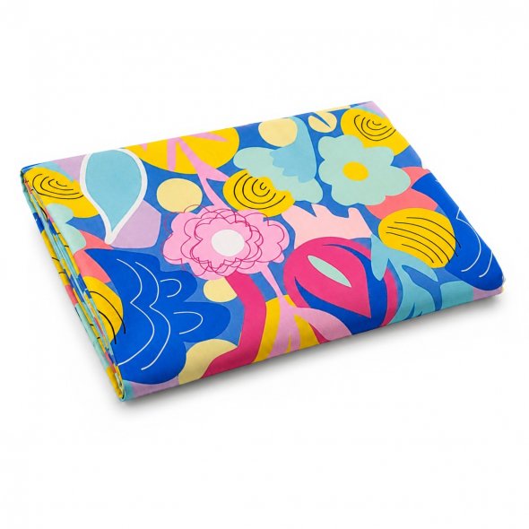 Baumwoll-Stoff Popeline Blumenmuster by Karina+Kind