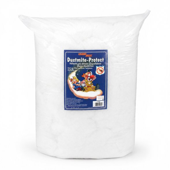 Hobbybest Füllwatte Dustmite protect (Allergiker geeignet / 1 kg / weiß)