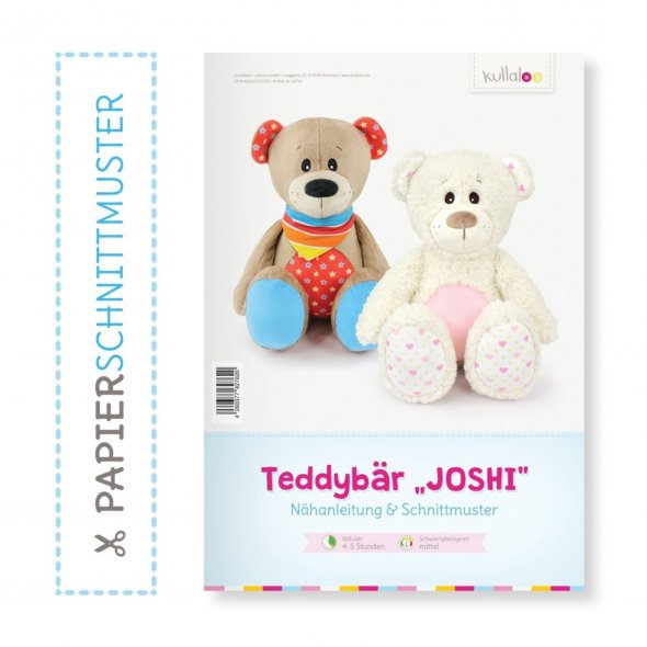 Kullaloo Print-Book Teddybär "Joshi" (Nähanleitung + Schnittmuster)