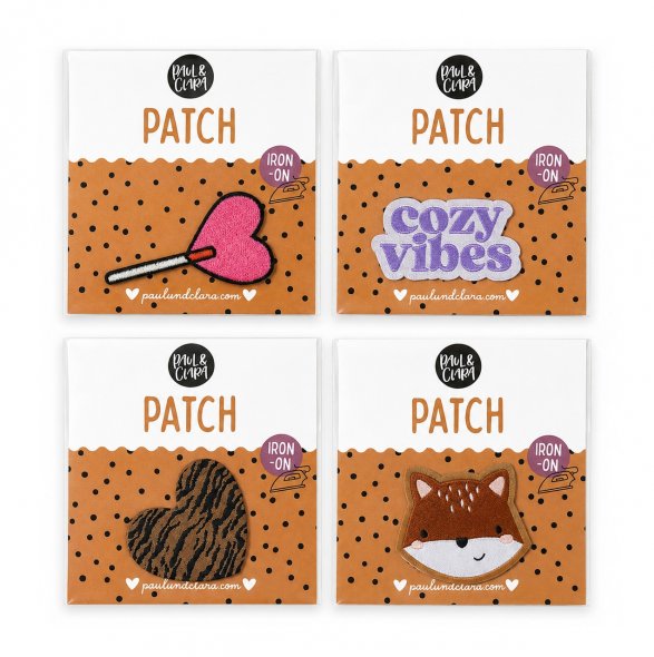 Paul und Clara Iron-On Patches (verschiedene Designs)