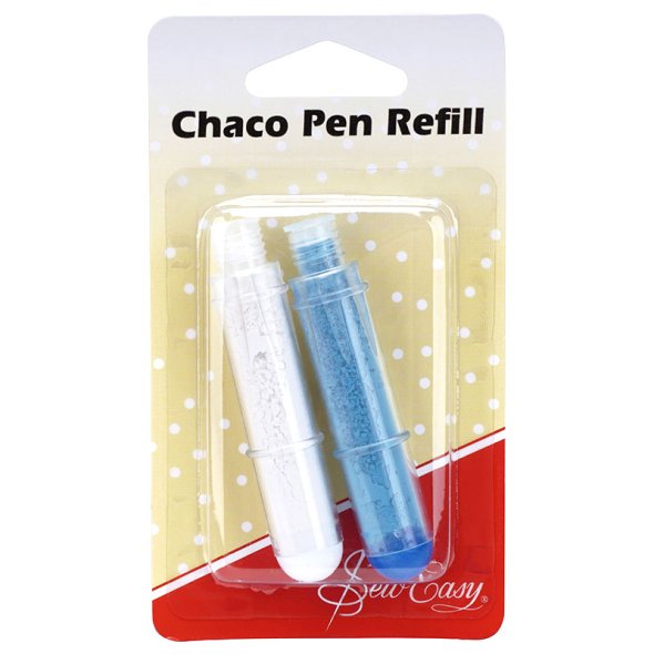Kreidestift Chaco Pen Nachfüll-Patronen (weiß + blau)