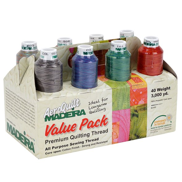 Madeira AeroQuilt Multicolor No.40 Value Pack (8 Farben/ 2500 m)