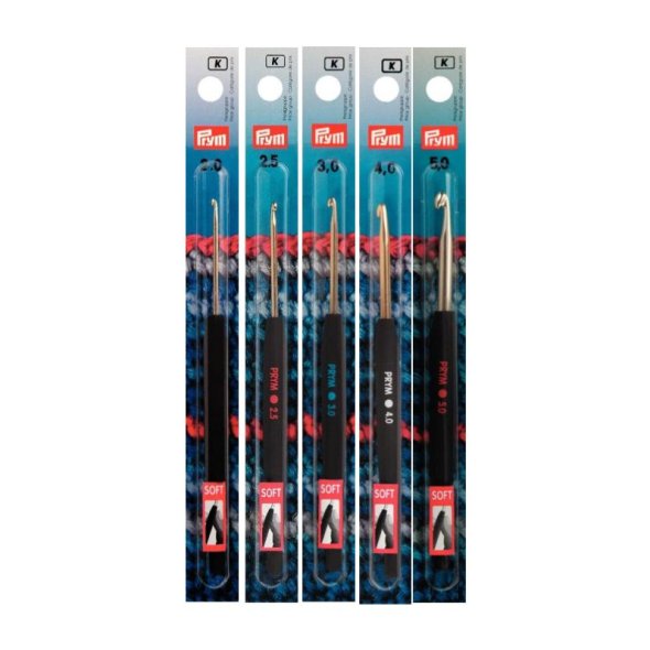 Prym Wollhäkelnadel Kunststoffgriff 4,0 - 14 cm