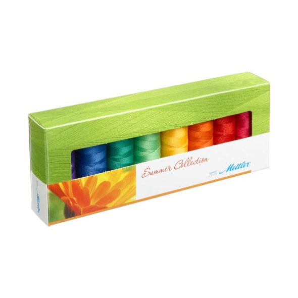Amann Mettler SILK-FINISH COTTON No.50 Summer Garnset (8 Farben/ 150 m)
