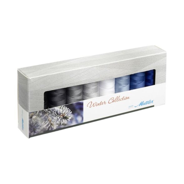 Amann Mettler SILK-FINISH COTTON No.50 Winter Garnset (8 Farben/ 150 m)