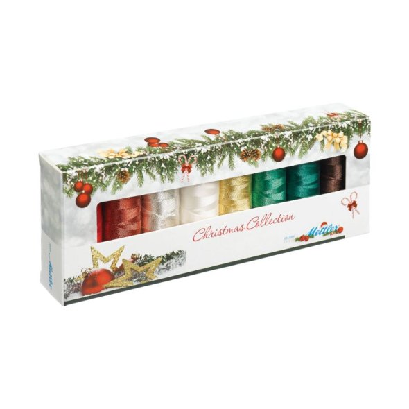 Amann Mettler POLY SHEEN No.40/ CHRISTMAS Garnset (8 Farben/ 200 m)