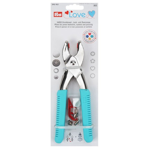 Prym Love Vario Druckknopf-, Loch- und Ösenzange (türkis)