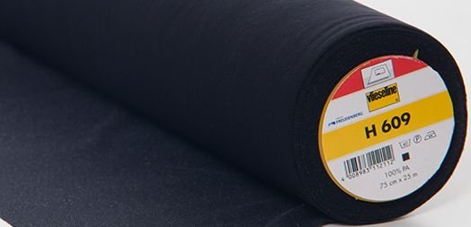 Wirkeinlage H 609 (schwarz) Rolle 0,75 m x 25 m