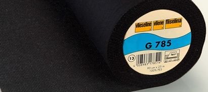 Vlieseline Gewebeeinlage G 785 (schwarz) Rolle 0,90 m x 25 m