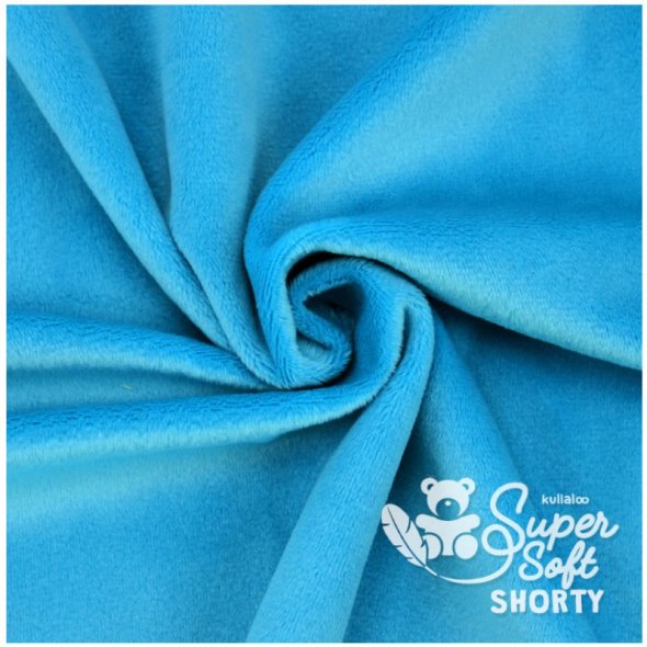 Kullaloo Plüsch Super Soft SHORTY (0,75 m x 1 m, Polyester) 62310 - blau