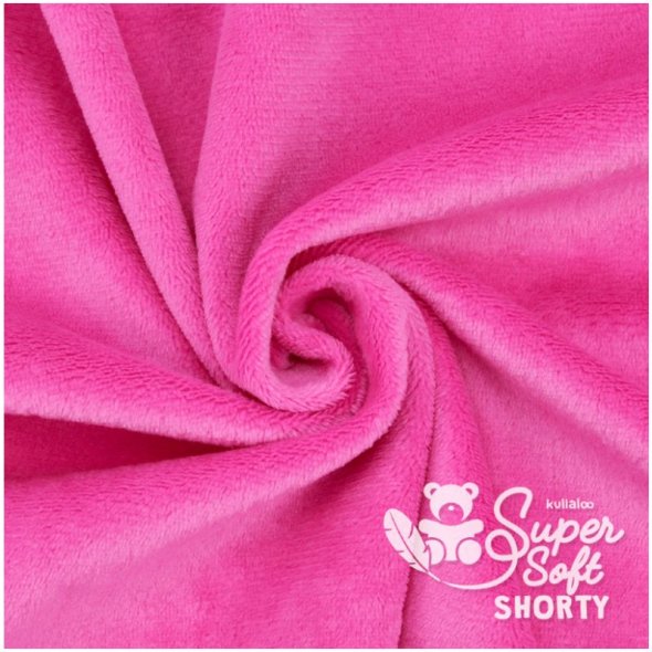 Kullaloo Plüsch Super Soft SHORTY (0,75 m x 1 m, Polyester) 62313 - fuchsia / pink
