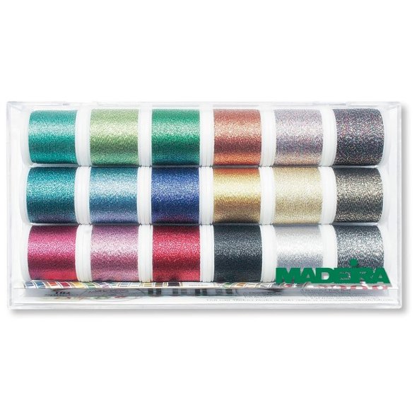 Madeira Metallic Supertwist No.40/ 200 m Stickbox (18 Farben)