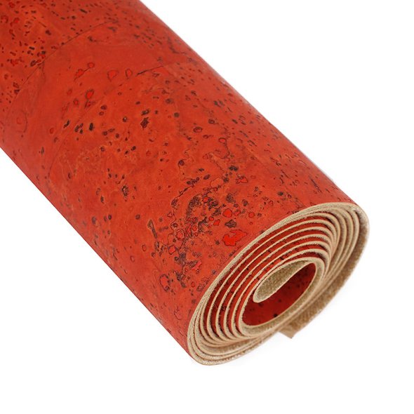 Korkstoff orangerot (ca. 0,60 x 1,40 m)
