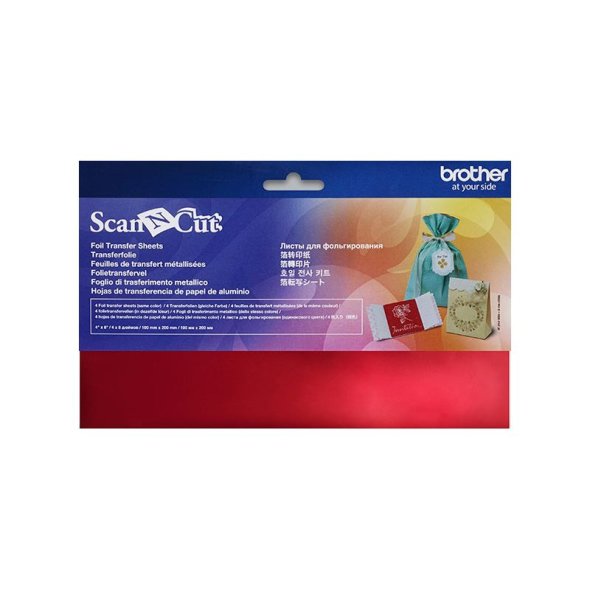 Brother Transferfolien (4 x 10 cm x 20 cm) BT0117004 - rot