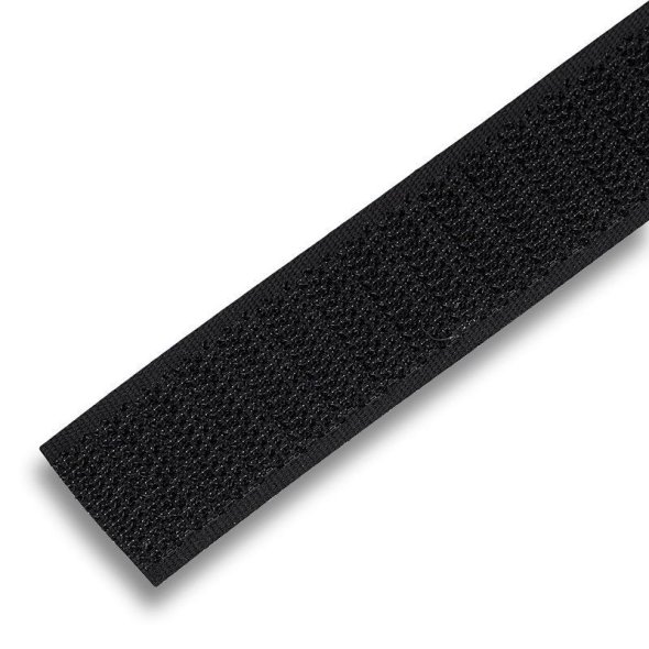 Klettband nur Flauschband schwarz (2 cm x 5 m Rolle/ selbstklebend)