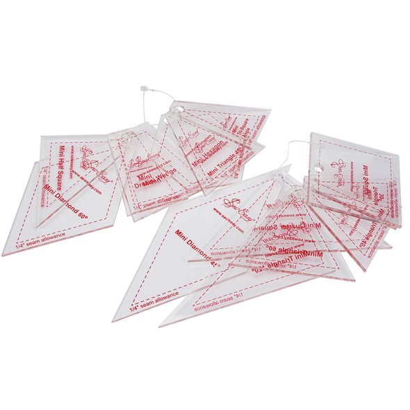 Sew Easy Schablonen Acryl-Vorlagenset Mini verschiedene Formen (14 St.)