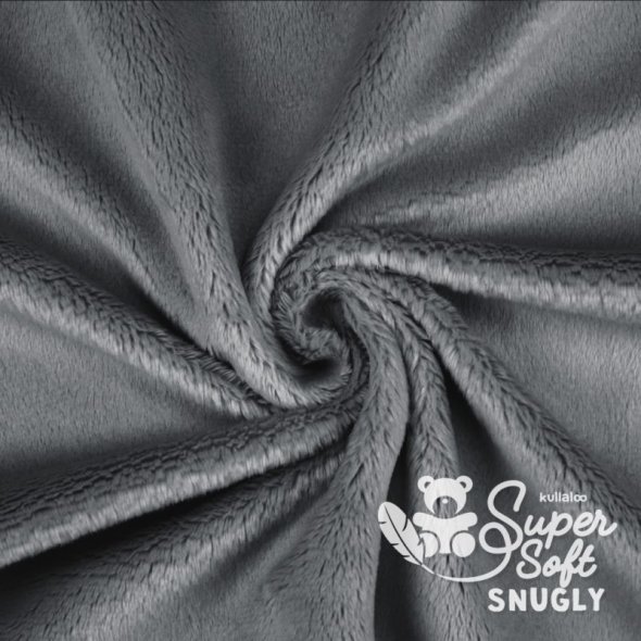 Kullaloo Plüsch Super Soft SNUGLY (0,75 m x 1 m) 62356 - ash grey