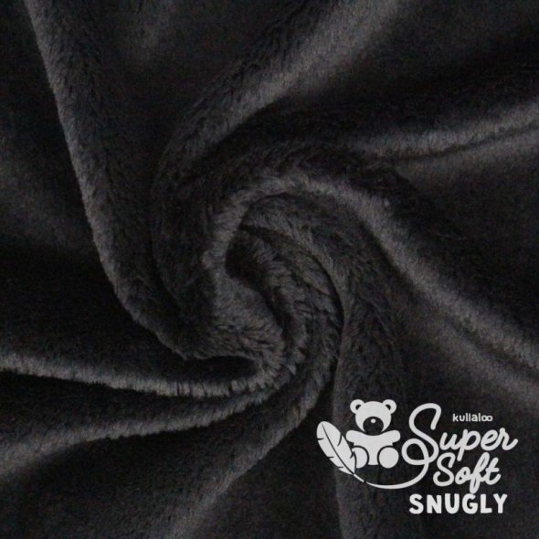 Kullaloo Plüsch Super Soft SNUGLY (0,75 m x 1 m) 62357 - black