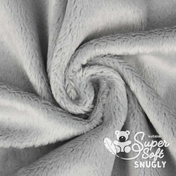 Kullaloo Plüsch Super Soft SNUGLY (0,75 m x 1 m) 62358 - silver grey