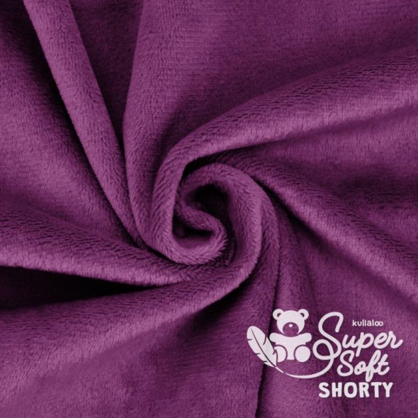 Kullaloo Plüsch Super Soft SHORTY (0,5 x 1,5 m, Polyester) 62321 - plum