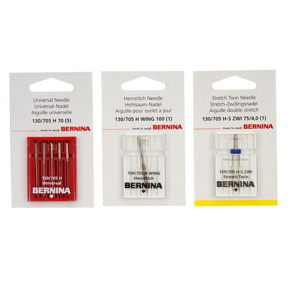 Bernina Nähmaschinennadel-Set 3 (Universal 70/ WingNadel 100/ Zwilling 75/ 7 St.)