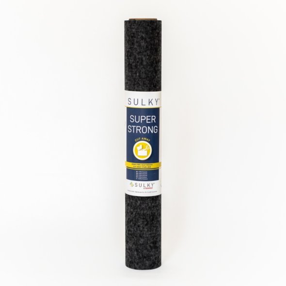 SULKY Super Strong (50 cm x 5 m/ schwarz/ Stickvlies zum Wegschneiden)