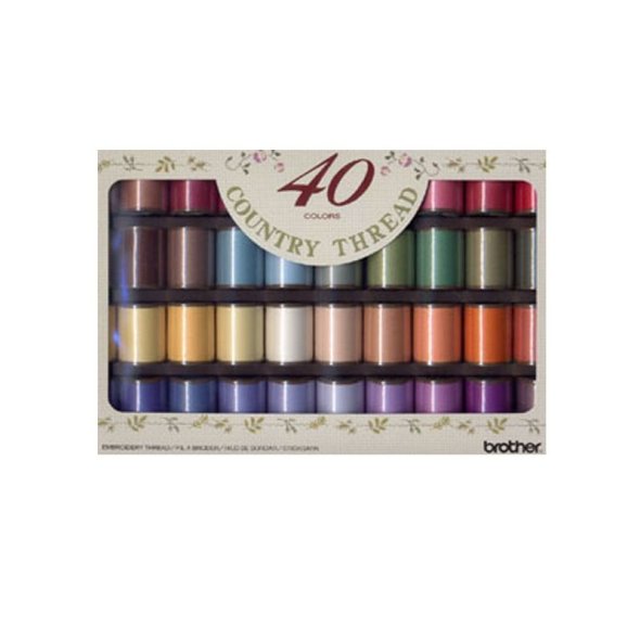Brother Landhaus-Stickgarn No.60/ 300 m (40 Farben)